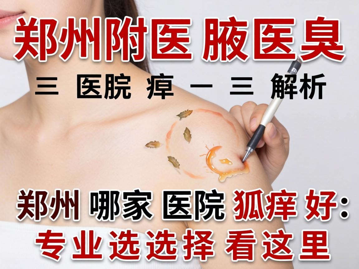 郑州附医腋臭医院解析，郑州哪家医院狐臭好，专业选择看这里