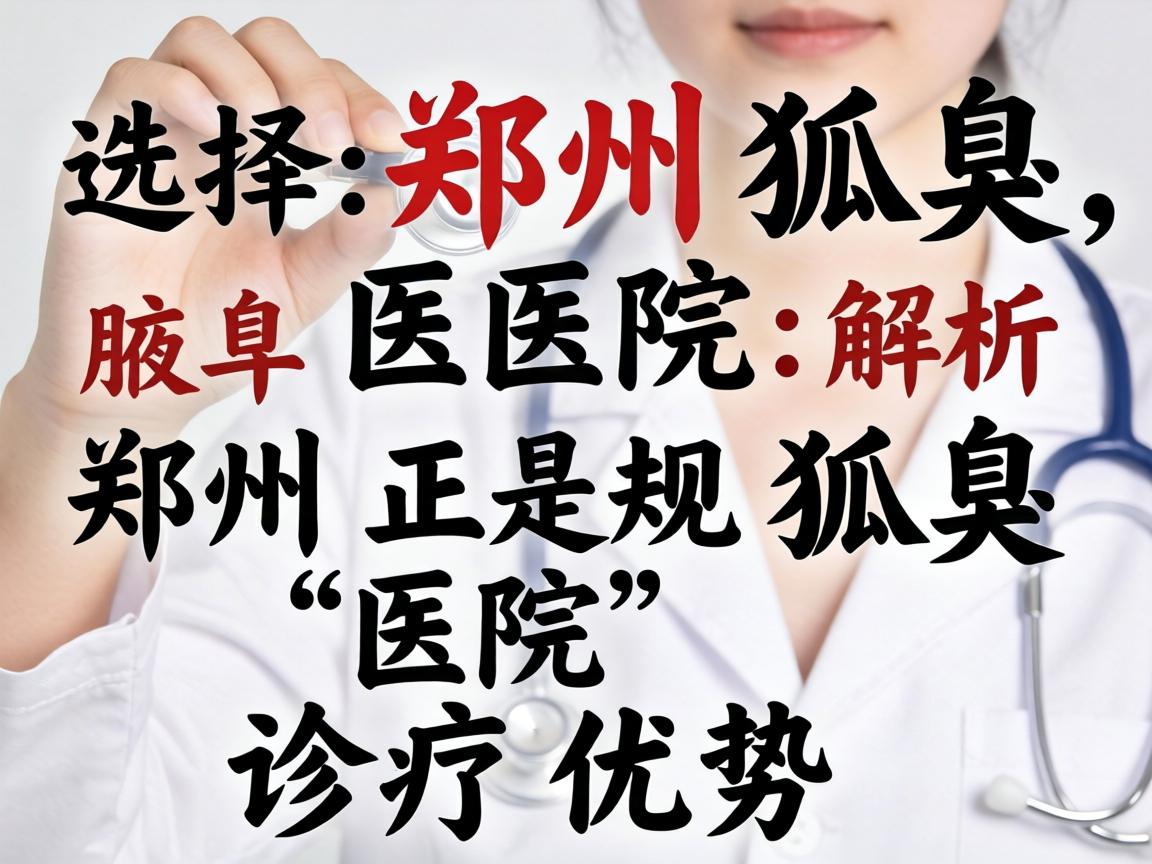 选择郑州狐臭医院,解析郑州正规狐臭医院的诊疗优势 选择郑州狐臭医院,解析郑州正规狐臭医院的诊疗优势