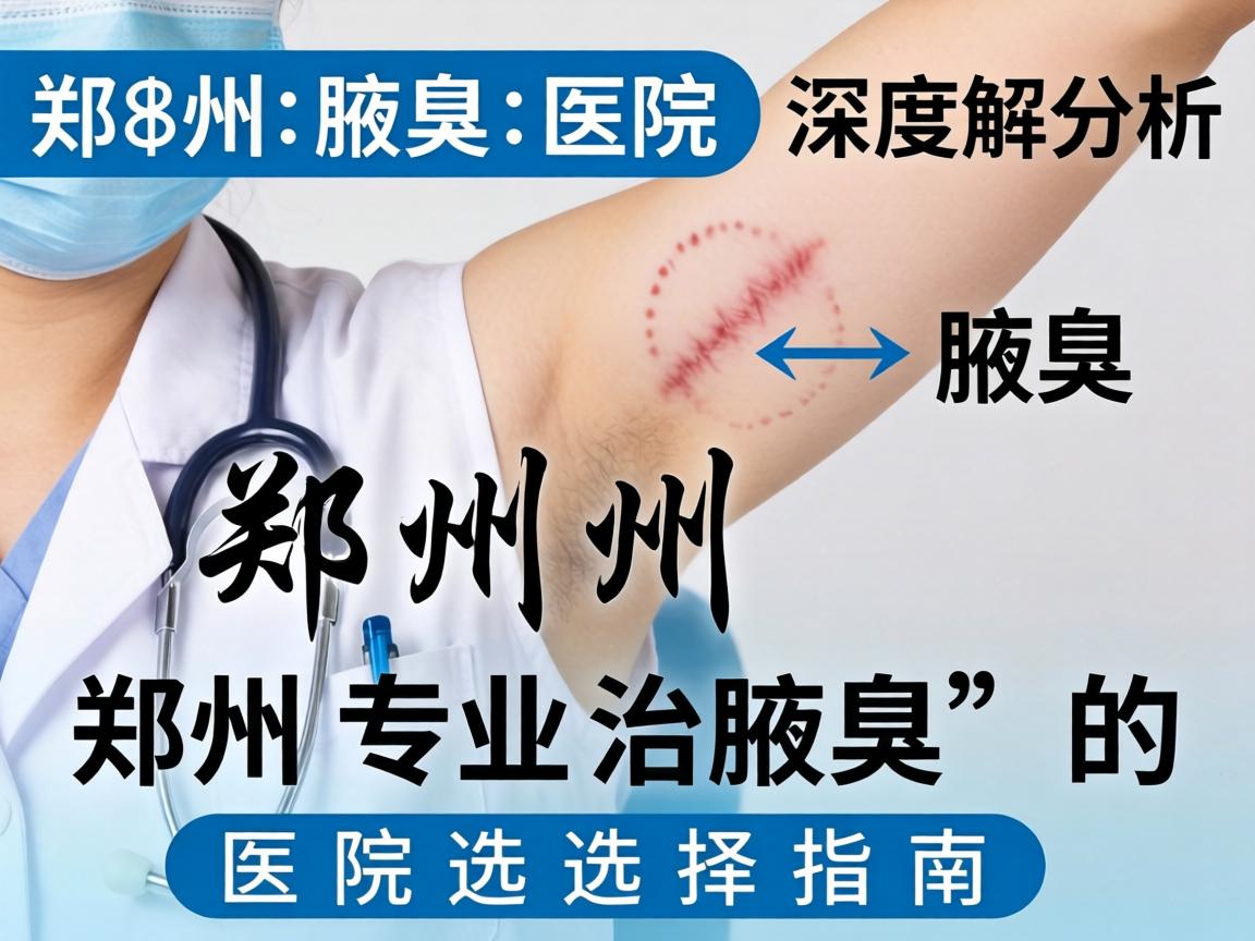 郑州腋臭医院深度解析，郑州专业治腋臭的医院选择指南