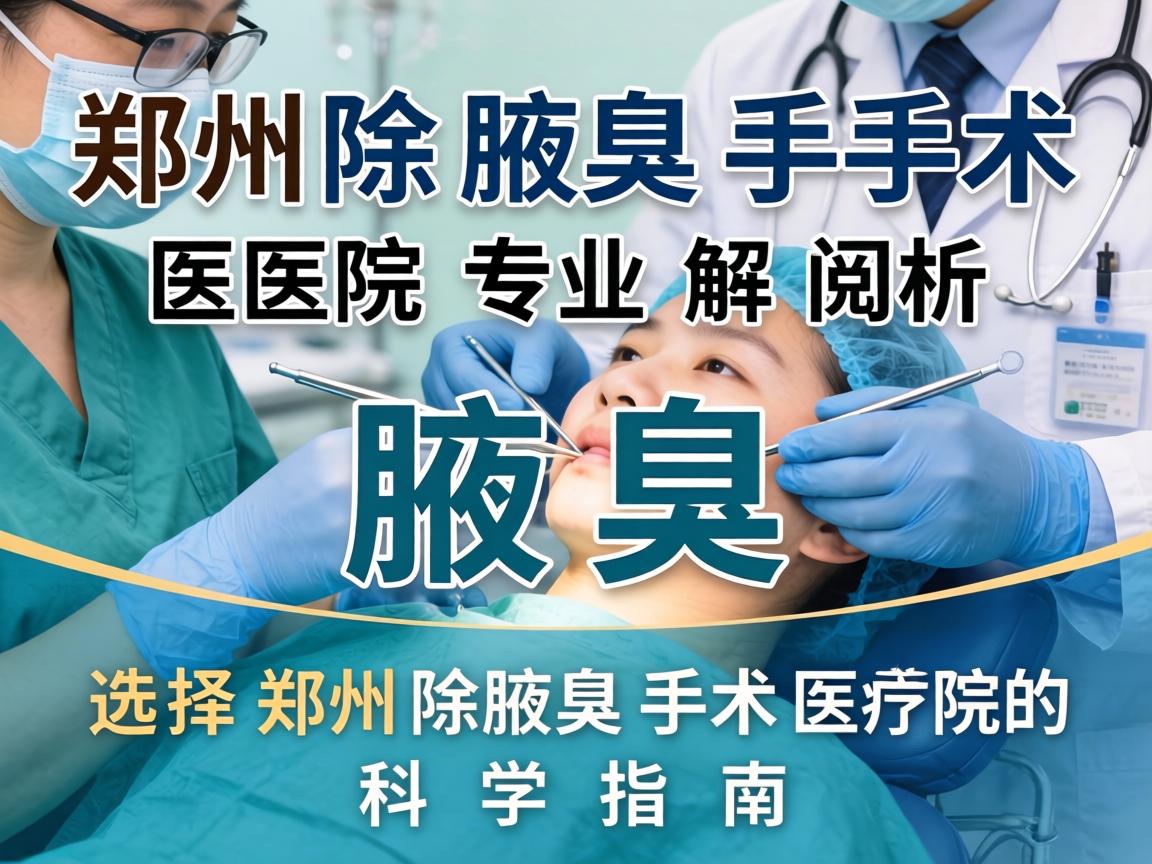郑州除腋臭手术医院专业解析,选择郑州除腋臭手术医院的科学指南 郑州除腋臭手术医院专业解析,选择郑州除腋臭手术医院的科学指南