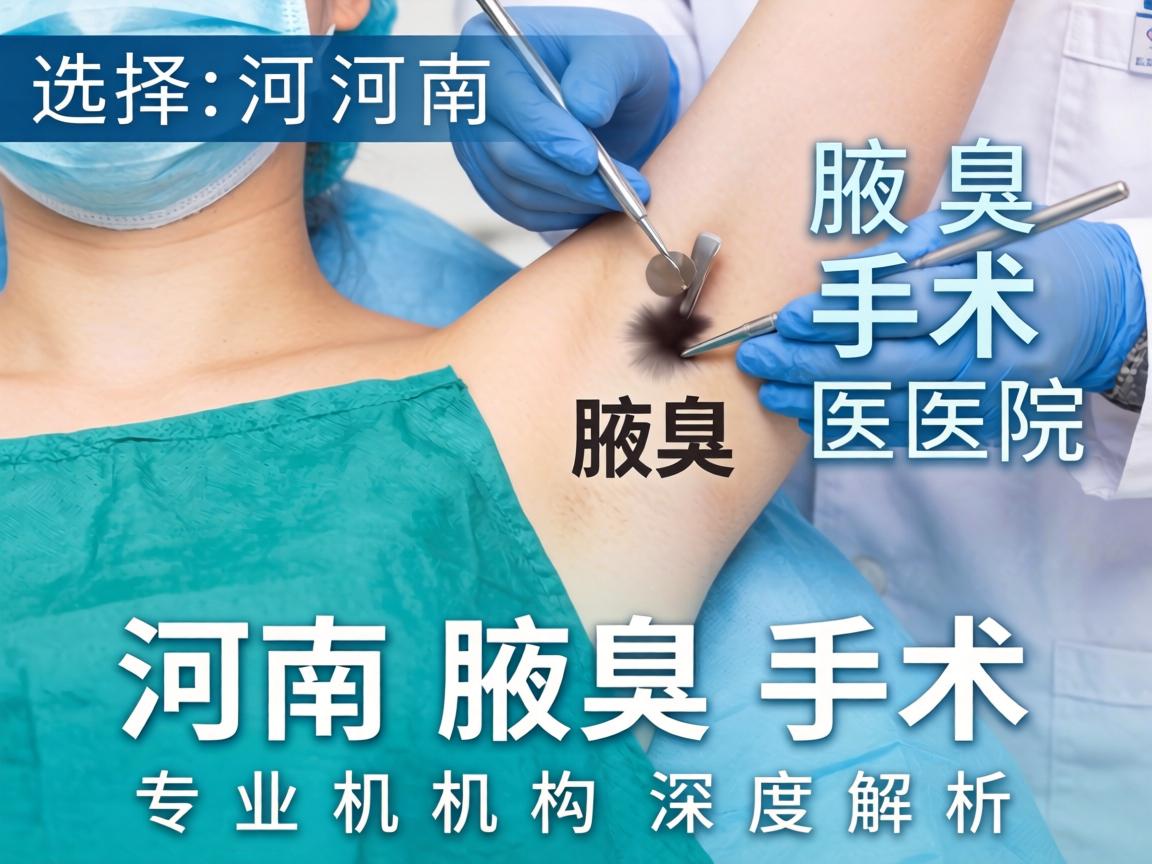 选择河南腋臭手术医院，河南腋臭手术专业机构深度解析