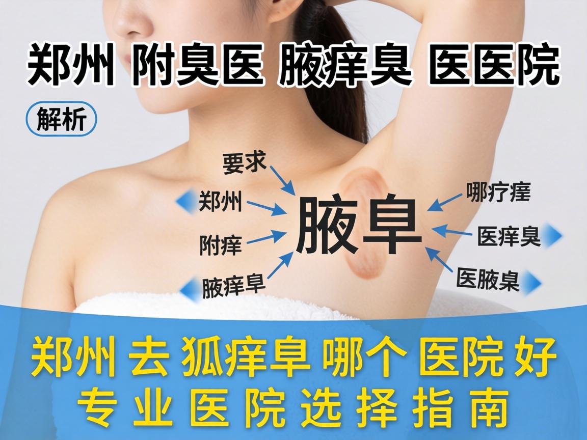 郑州附医腋臭医院解析,在郑州去狐臭哪个医院好,专业医院选择指南 郑州附医腋臭医院解析,在郑州去狐臭哪个医院好,专业医院选择指南