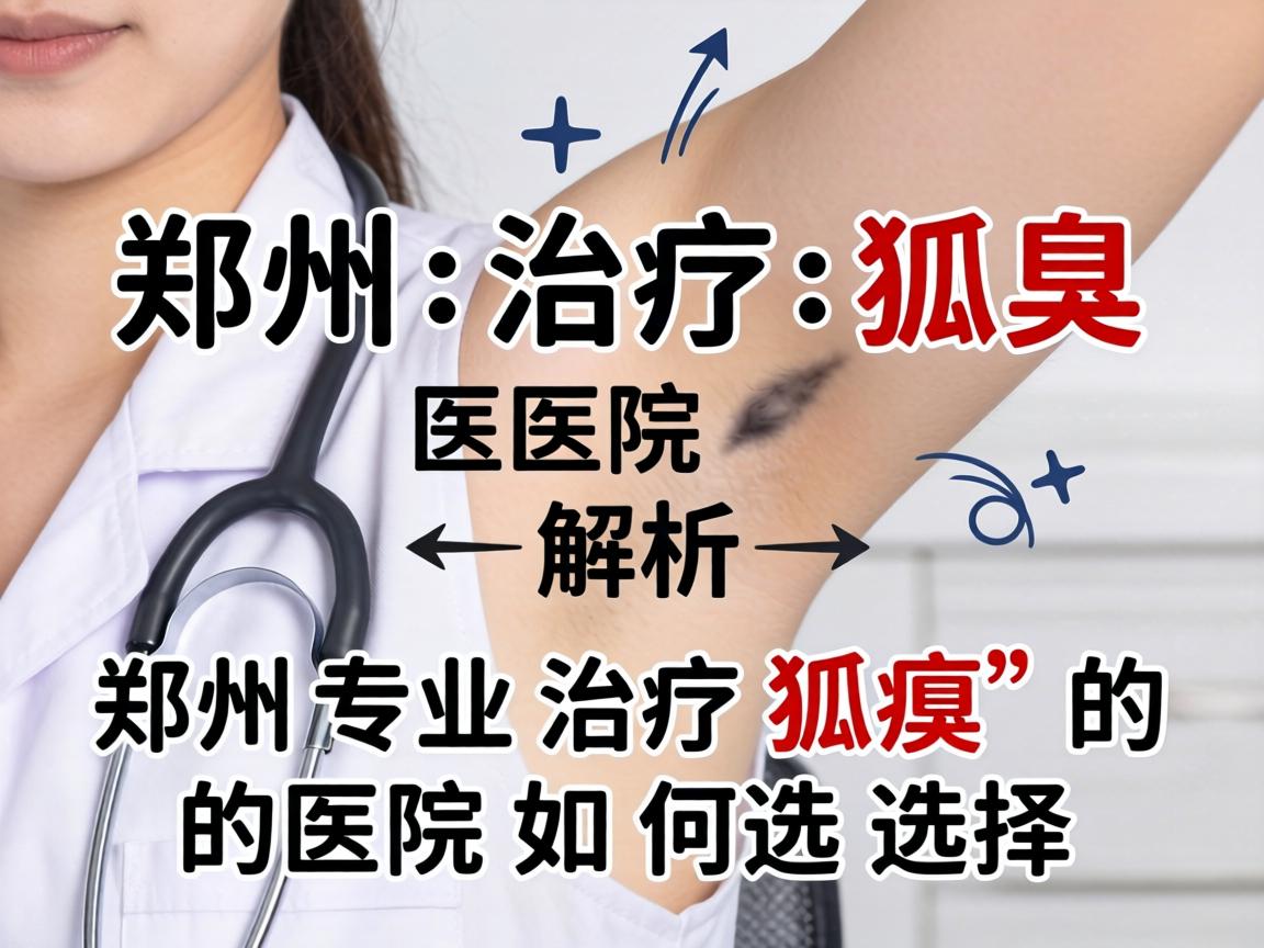 郑州治疗狐臭医院解析，郑州专业治疗狐臭的医院如何选择