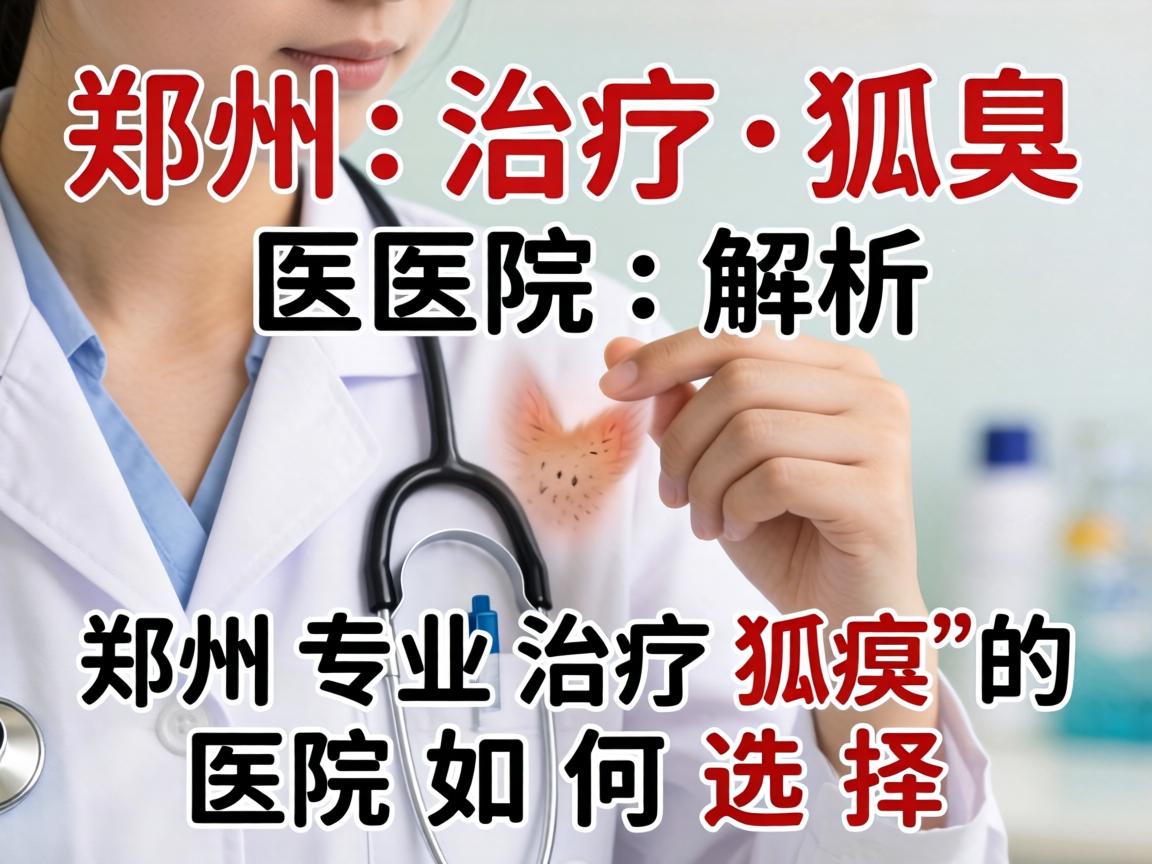 郑州治疗狐臭医院解析，郑州专业治疗狐臭的医院如何选择