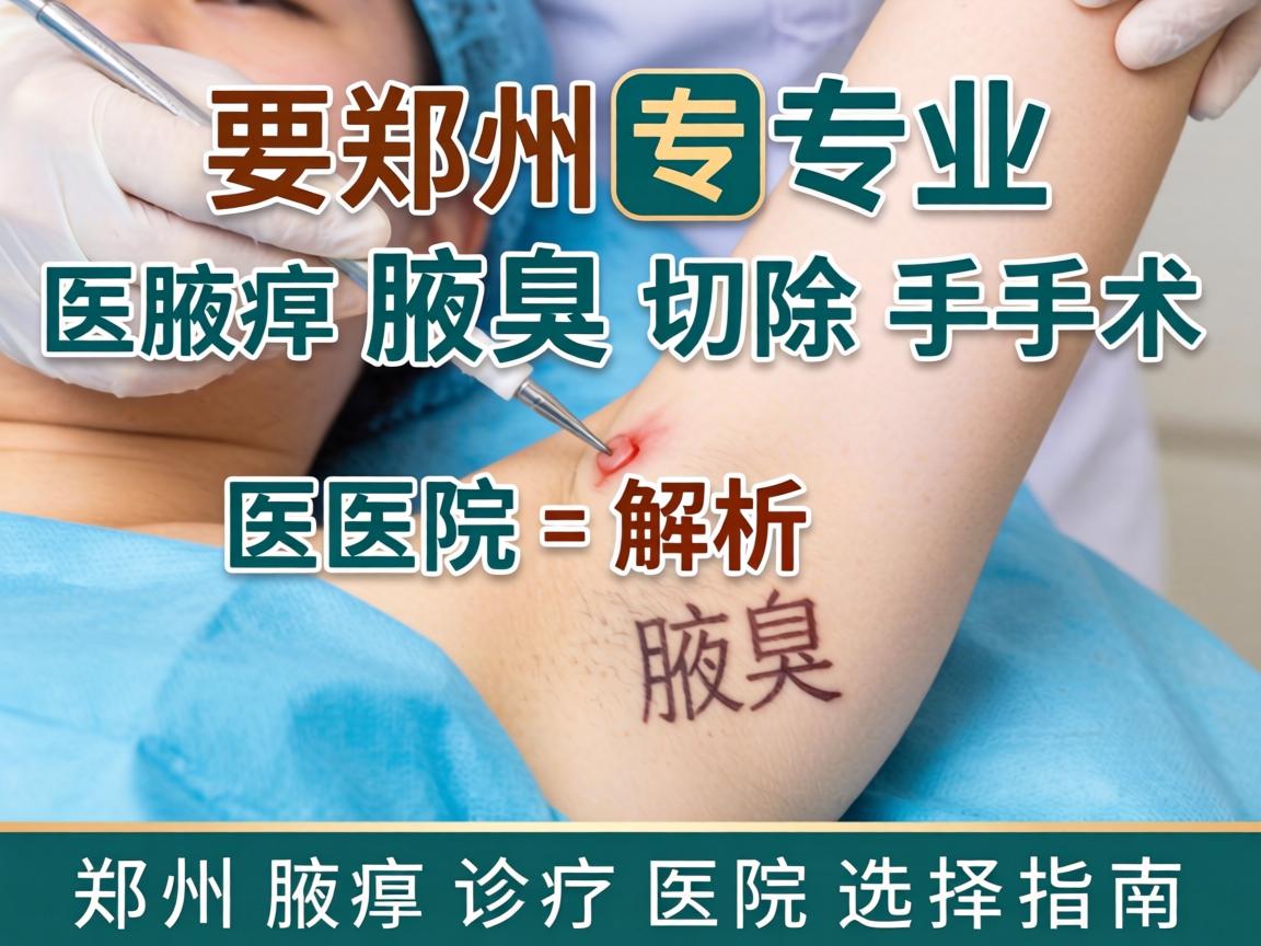 郑州专业腋臭切除手术医院解析,郑州腋臭诊疗医院选择指南 郑州专业腋臭切除手术医院解析,郑州腋臭诊疗医院选择指南