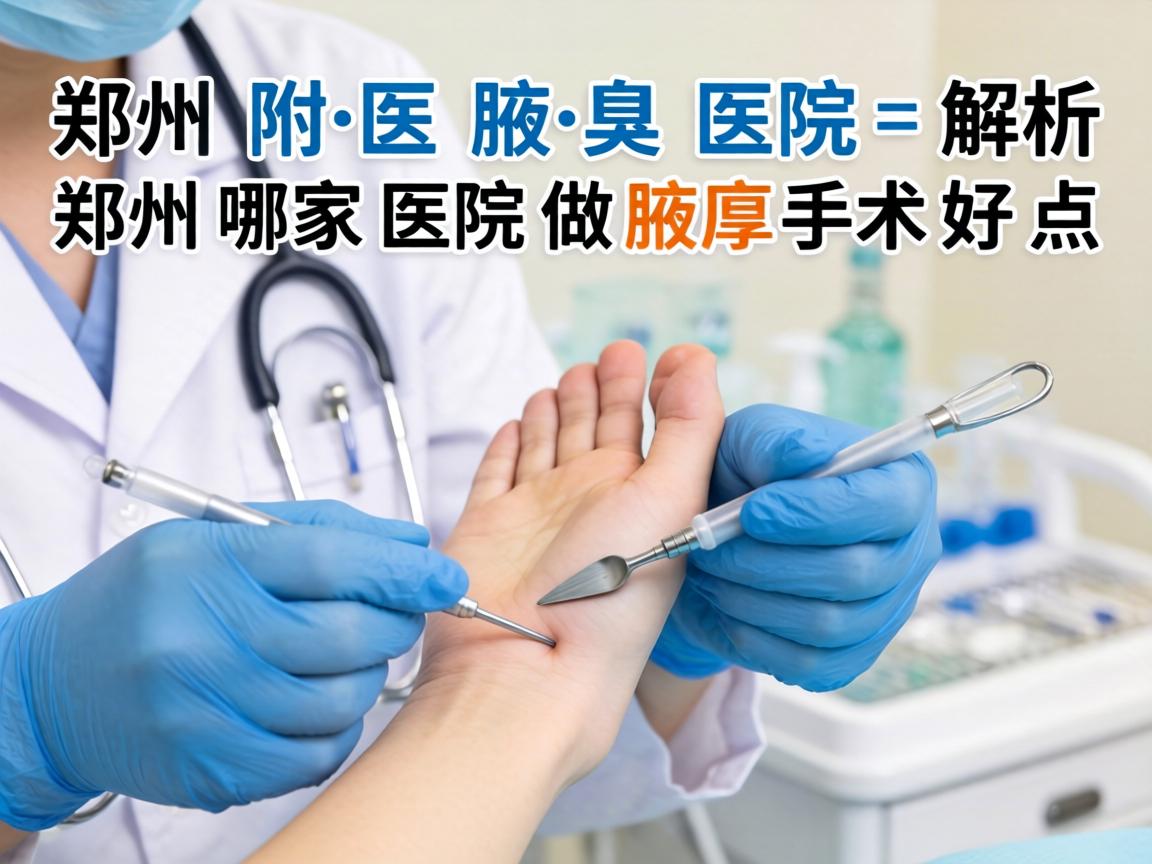 郑州附医腋臭医院解析，郑州哪家医院做腋臭手术好点