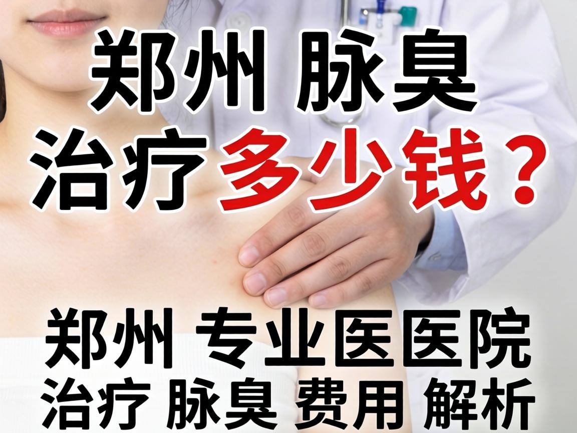 郑州腋臭治疗多少钱？郑州专业医院治疗腋臭费用解析