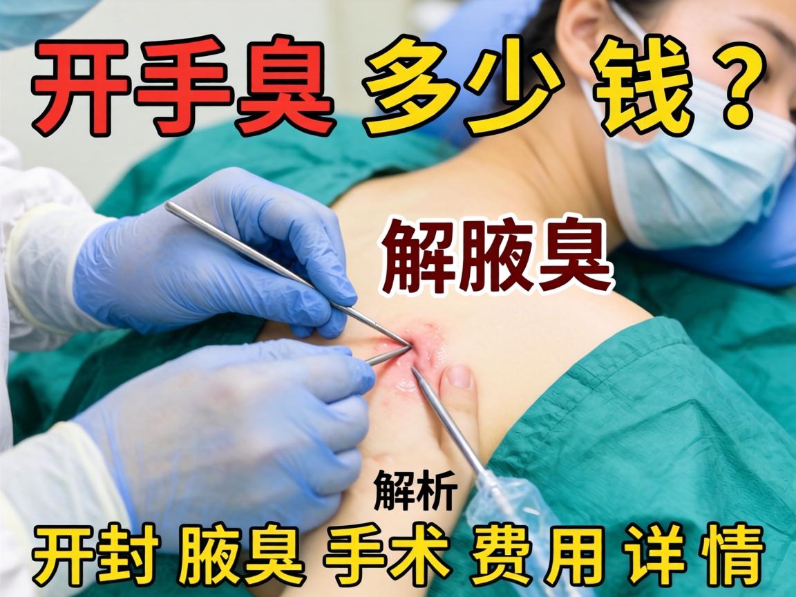 开封腋臭手术多少钱？解析开封腋臭手术费用详情