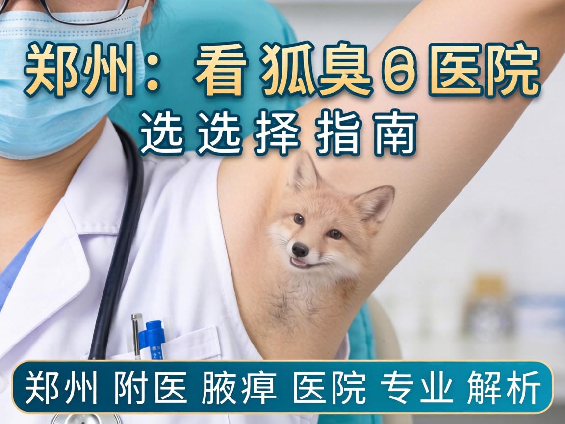 郑州看狐臭医院选择指南，郑州附医腋臭医院专业解析