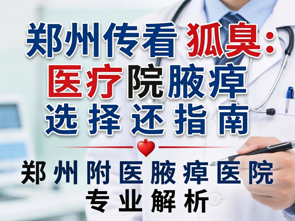郑州看狐臭医院选择指南，郑州附医腋臭医院专业解析