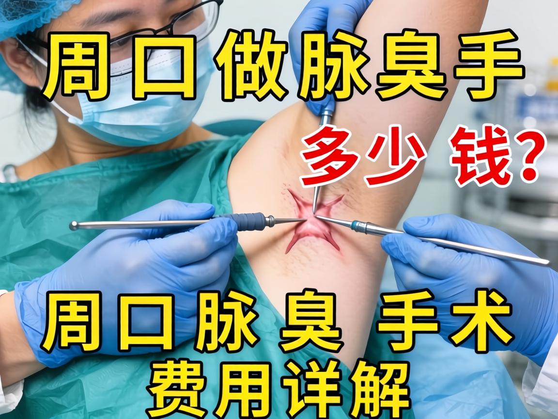 在周口做腋臭手术多少钱？周口腋臭手术费用详解