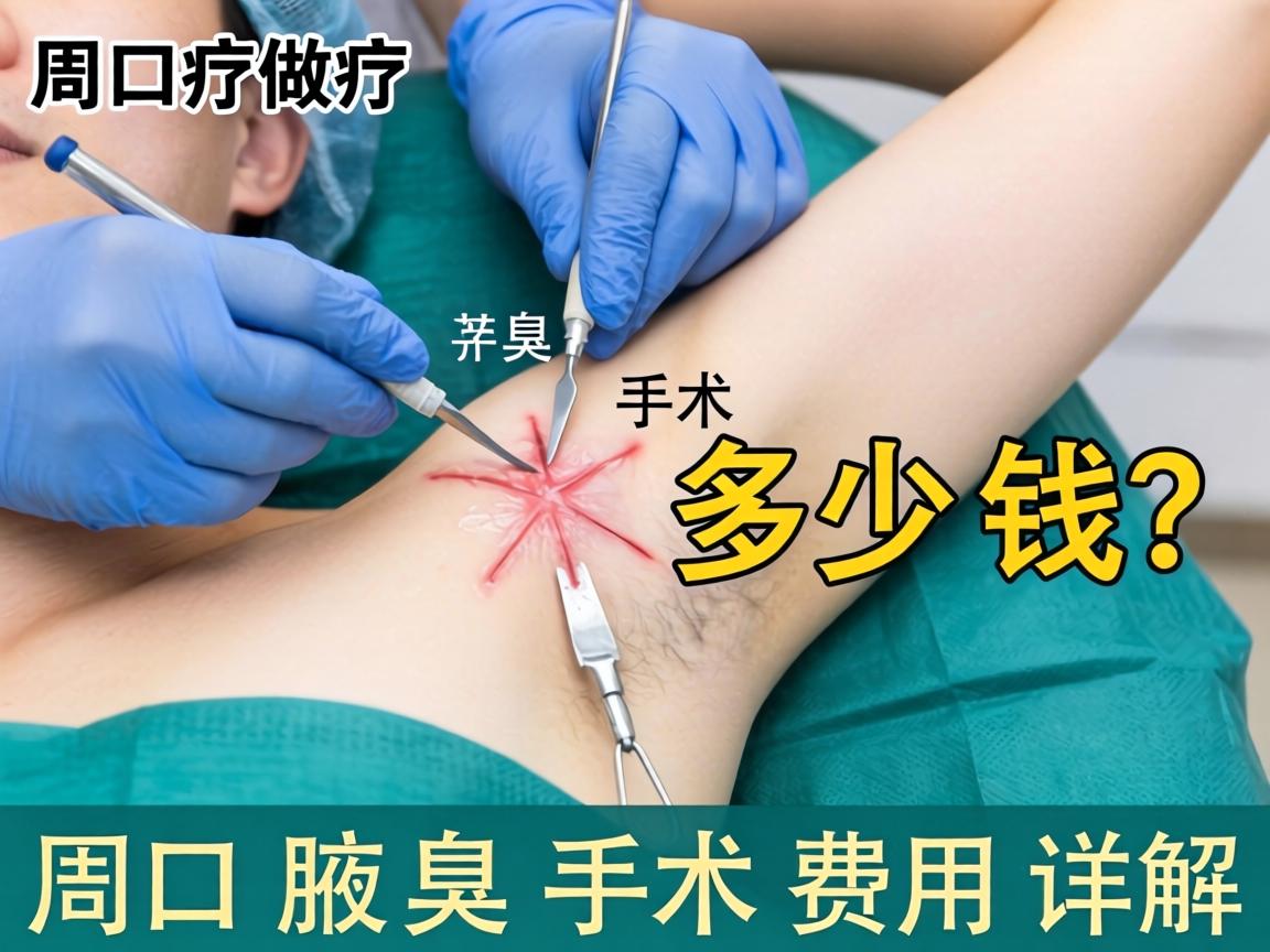在周口做腋臭手术多少钱？周口腋臭手术费用详解