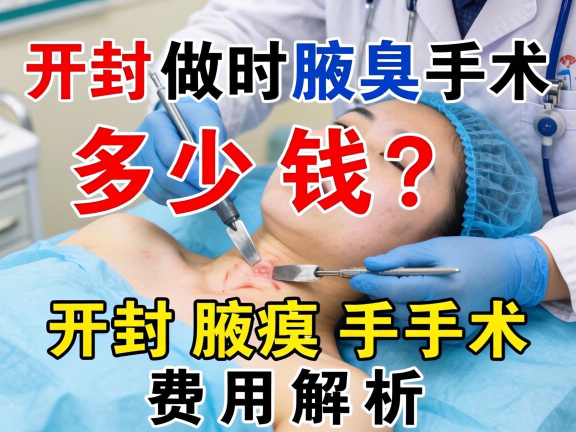 在开封做腋臭手术多少钱?开封腋臭手术费用解析 在开封做腋臭手术多少钱?开封腋臭手术费用解析