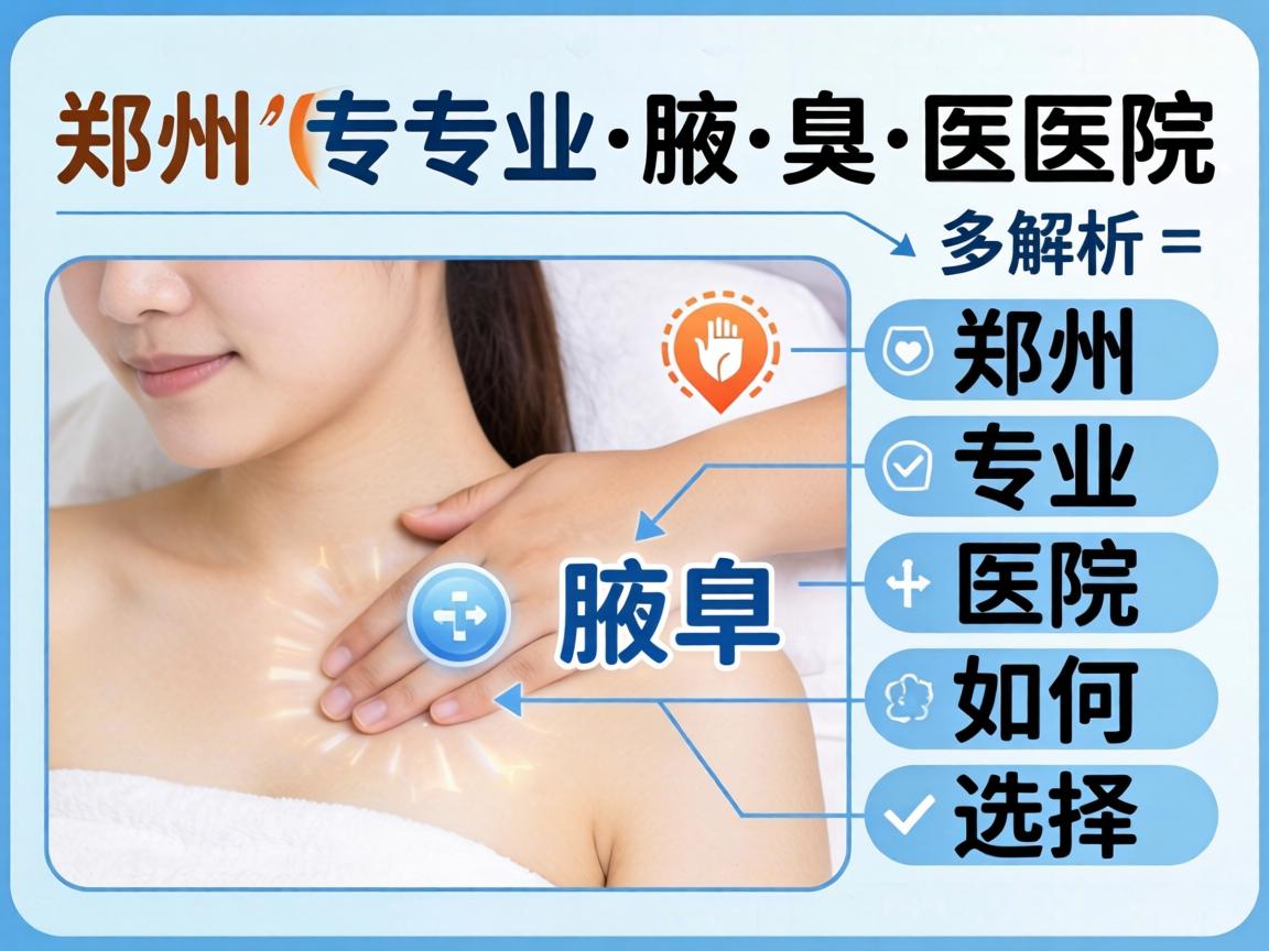 郑州专业腋臭医院解析，郑州专业医院如何选择