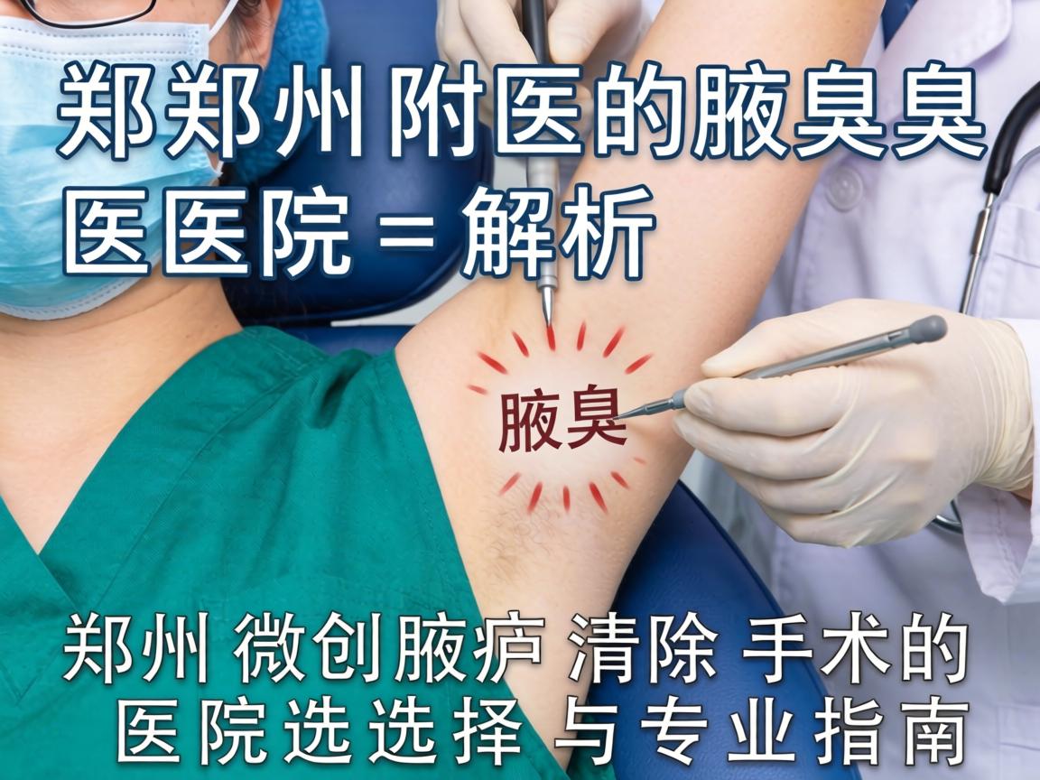 郑州附医腋臭医院解析,郑州微创腋臭清除手术的医院选择与专业指南 郑州附医腋臭医院解析,郑州微创腋臭清除手术的医院选择与专业指南