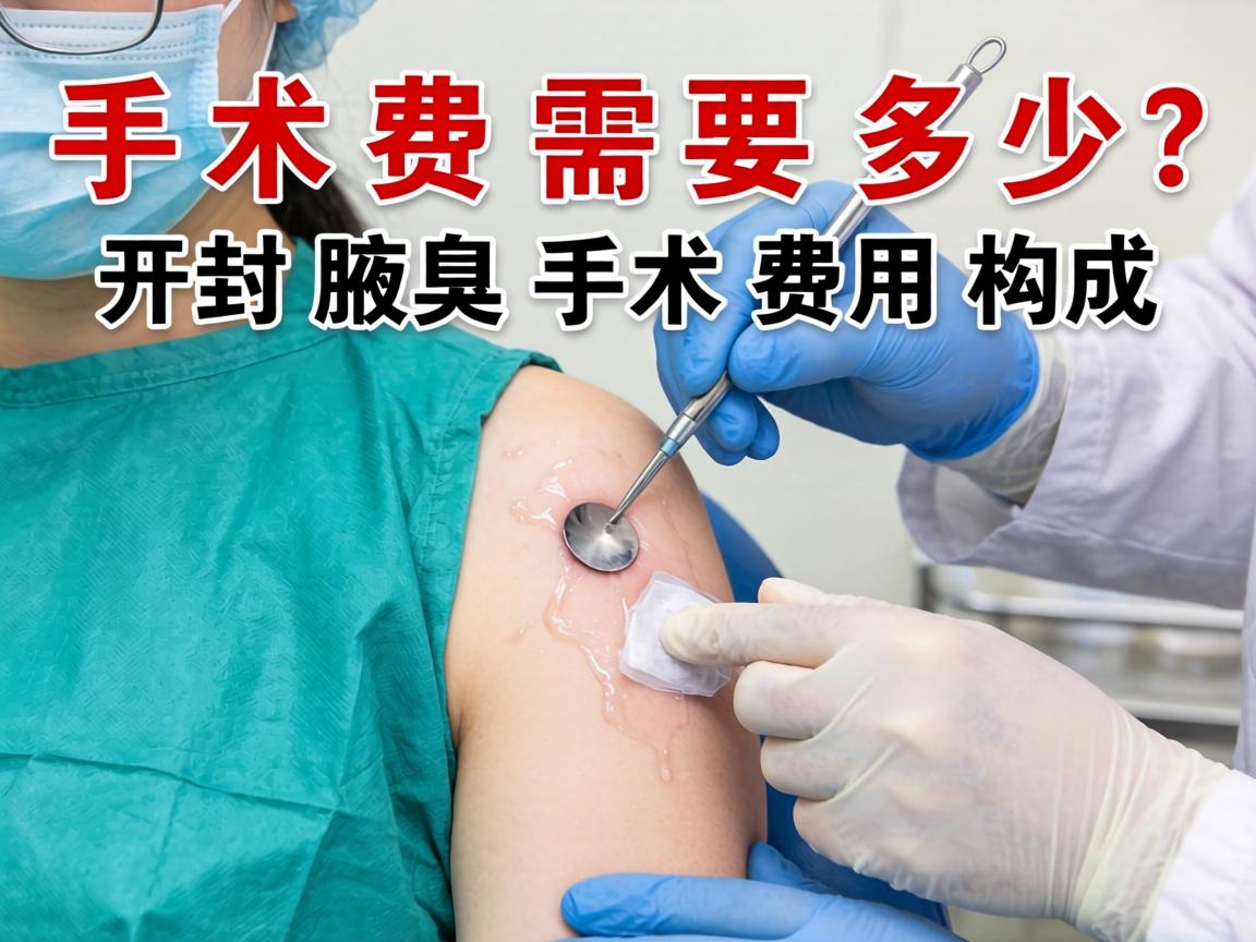 开封腋臭手术费需要多少？详解开封腋臭手术费用构成