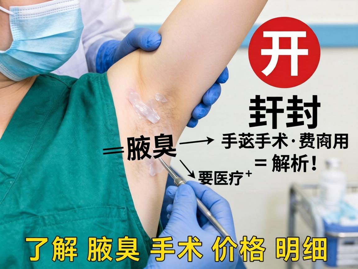 开封腋臭手术费用解析，了解腋臭手术价格明细