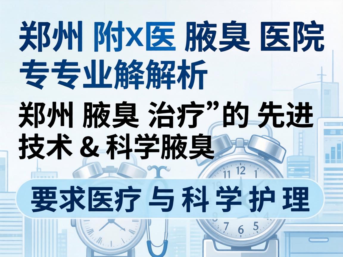 郑州附医腋臭医院专业解析，郑州腋臭治疗的先进技术与科学护理