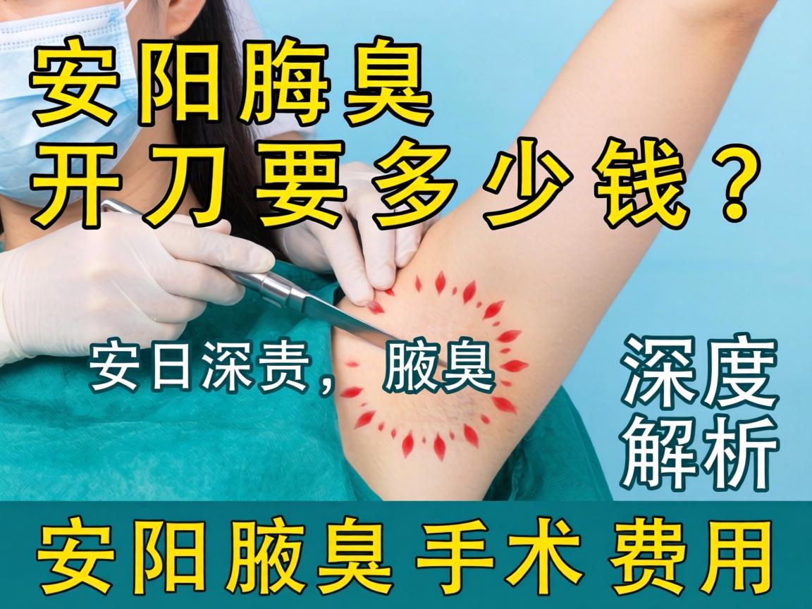 安阳腋臭开刀要多少钱？深度解析安阳腋臭手术费用