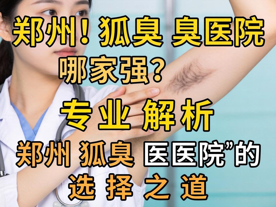 郑州狐臭医院哪家强？专业解析郑州狐臭医院的选择之道