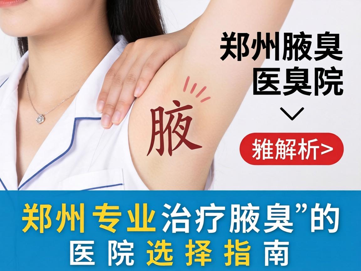 郑州腋臭医院解析，郑州专业治疗腋臭的医院选择指南