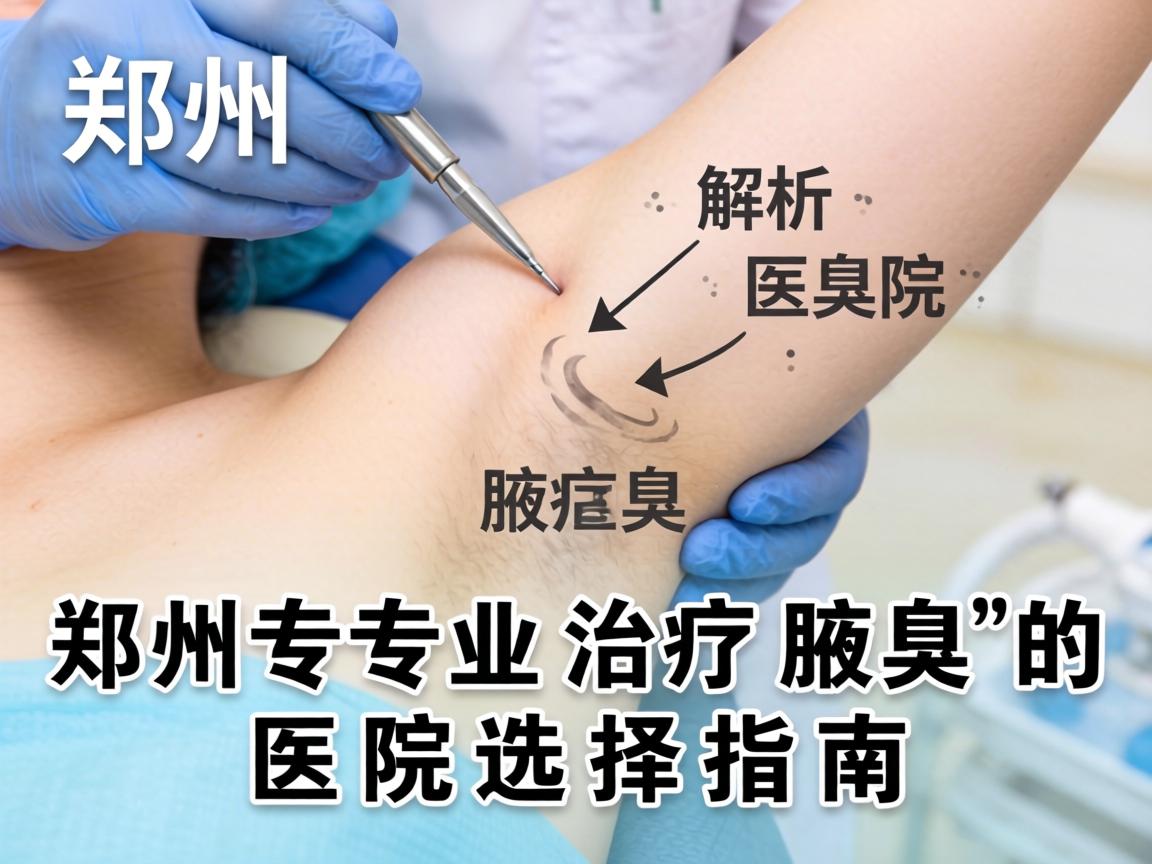 郑州腋臭医院解析，郑州专业治疗腋臭的医院选择指南