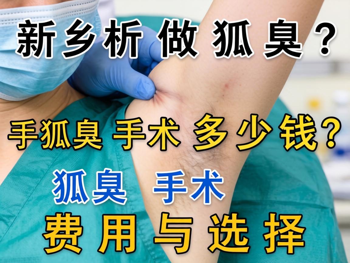 新乡做狐臭手术多少钱？解析狐臭手术费用与选择