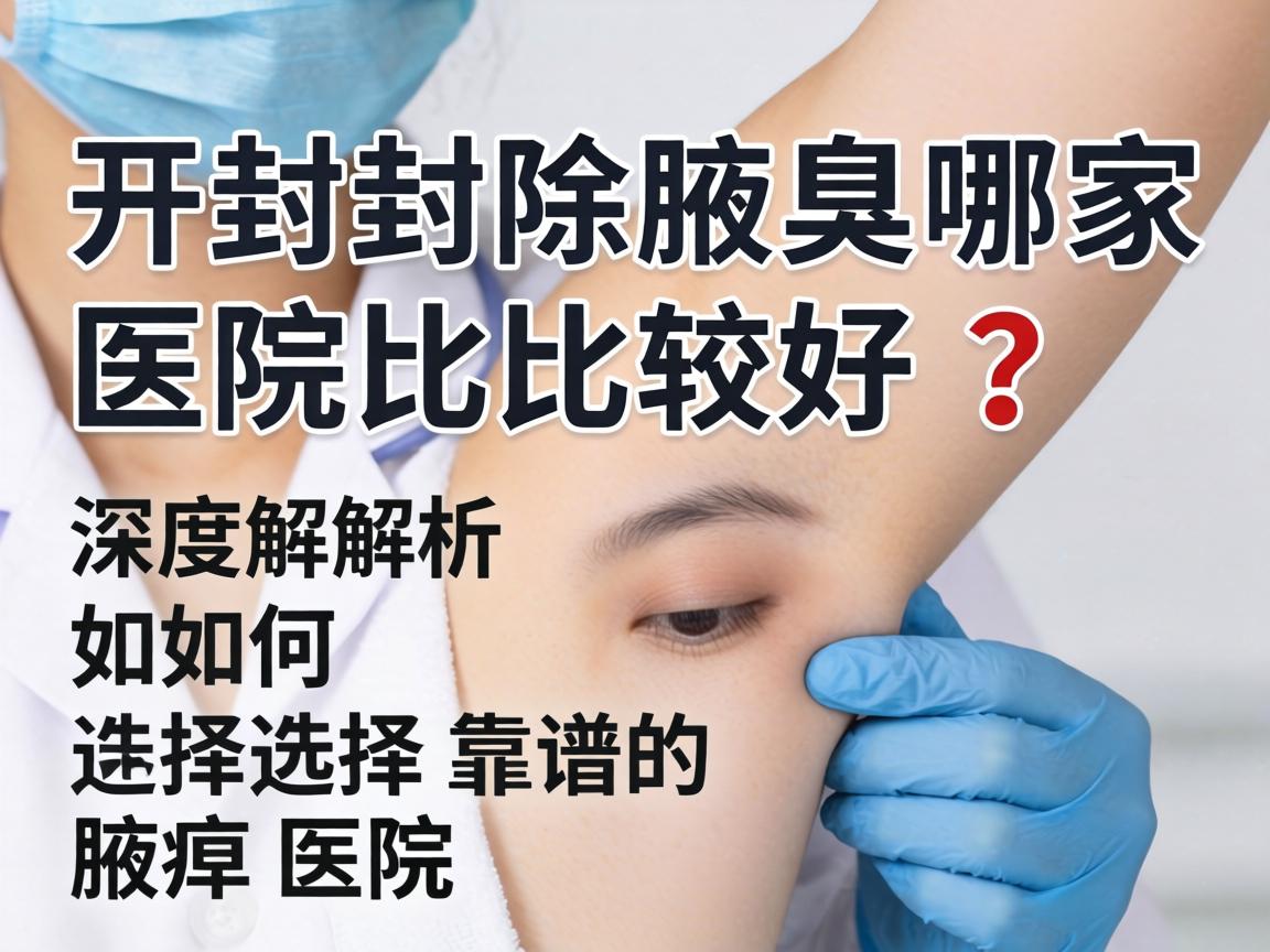 开封除腋臭哪家医院比较好?深度解析如何选择靠谱的腋臭医院 开封除腋臭哪家医院比较好?深度解析如何选择靠谱的腋臭医院