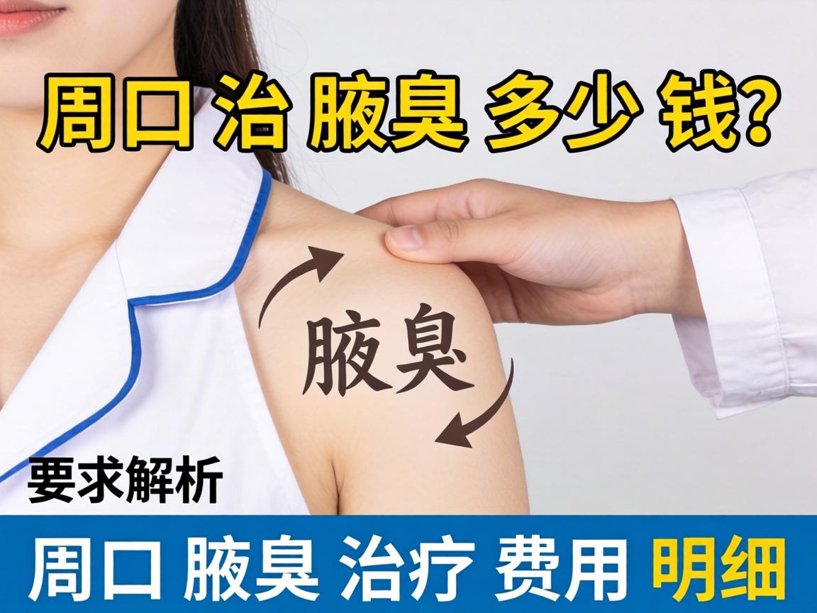 周口治腋臭多少钱？解析周口腋臭治疗费用明细