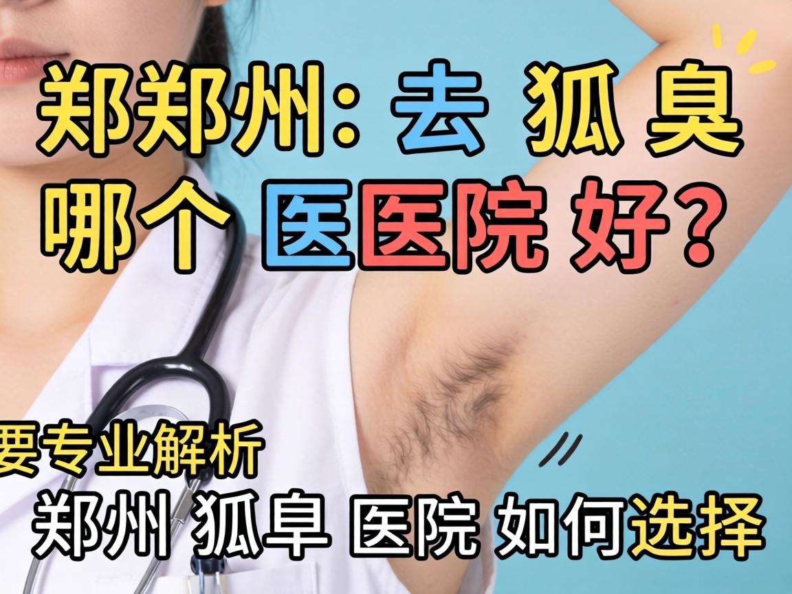 郑州去狐臭哪个医院好？专业解析郑州狐臭医院如何选择
