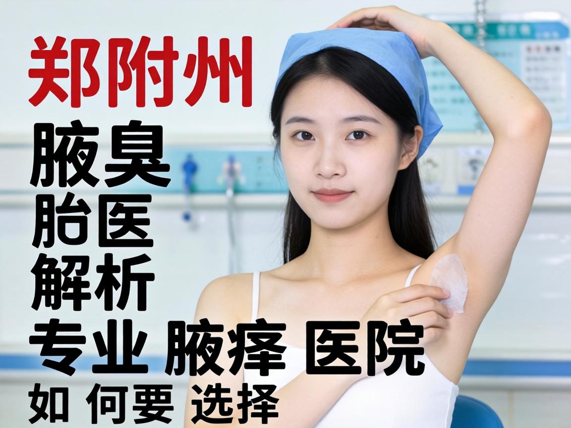 郑州附医腋臭医院解析，郑州专业腋臭医院如何选择