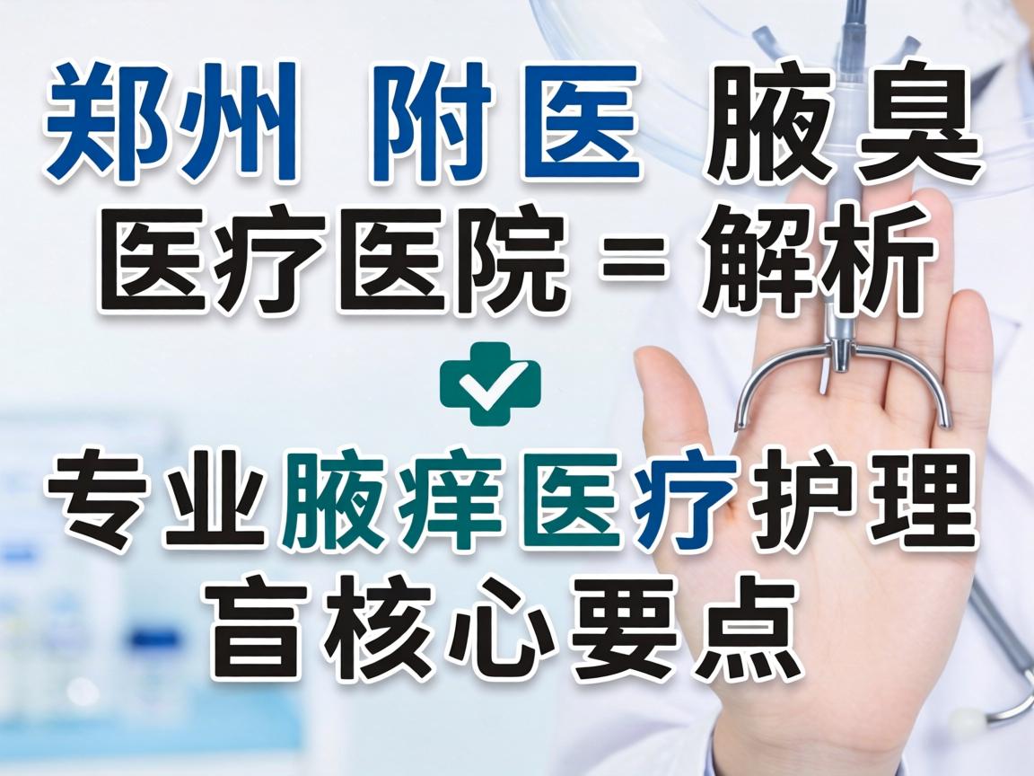 郑州附医腋臭医院解析，专业腋臭医疗护理的核心要点