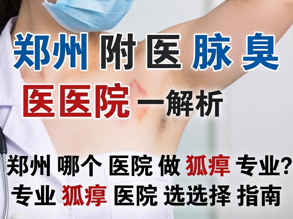 郑州附医腋臭医院解析，郑州哪个医院做狐臭专业？专业狐臭医院选择指南