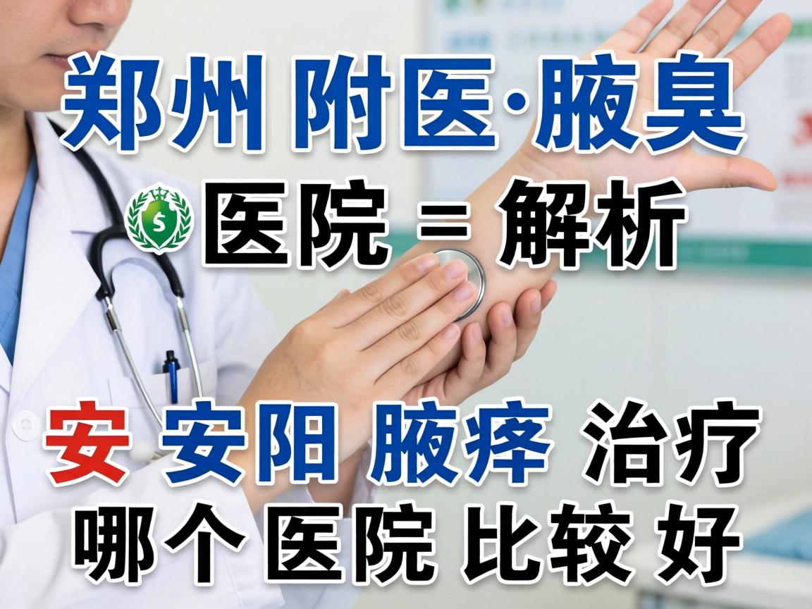 郑州附医腋臭医院解析，安阳腋臭治疗哪个医院比较好