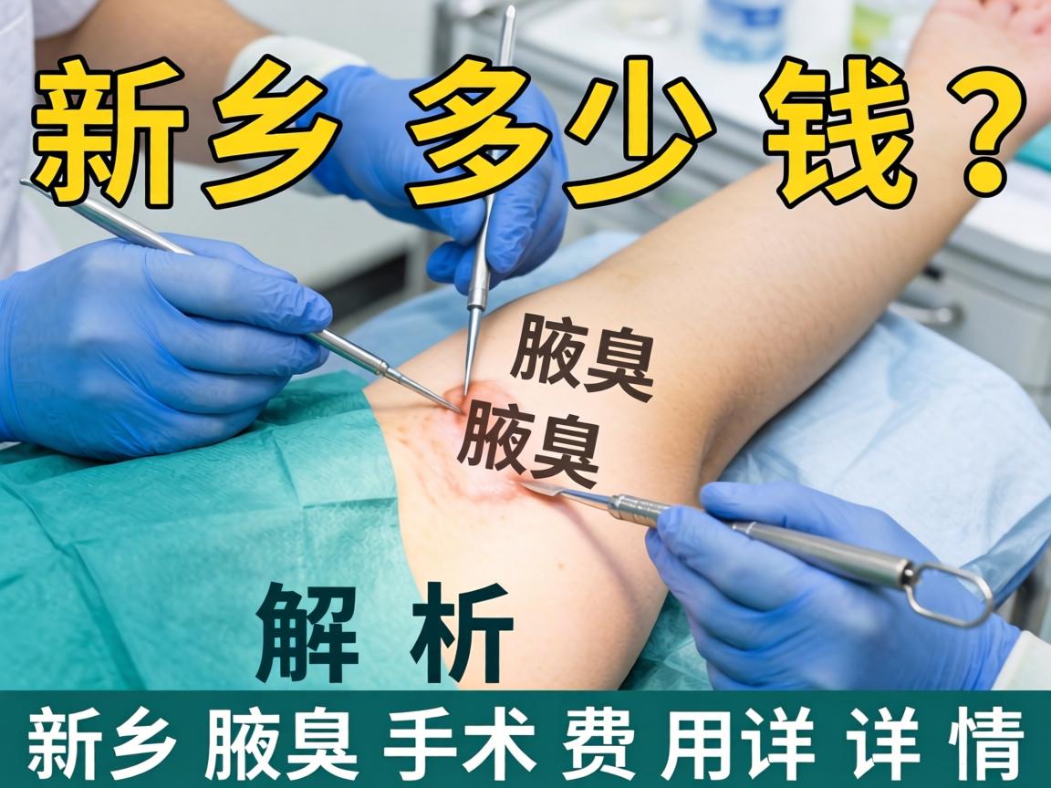 新乡腋臭手术多少钱？解析新乡腋臭手术费用详情