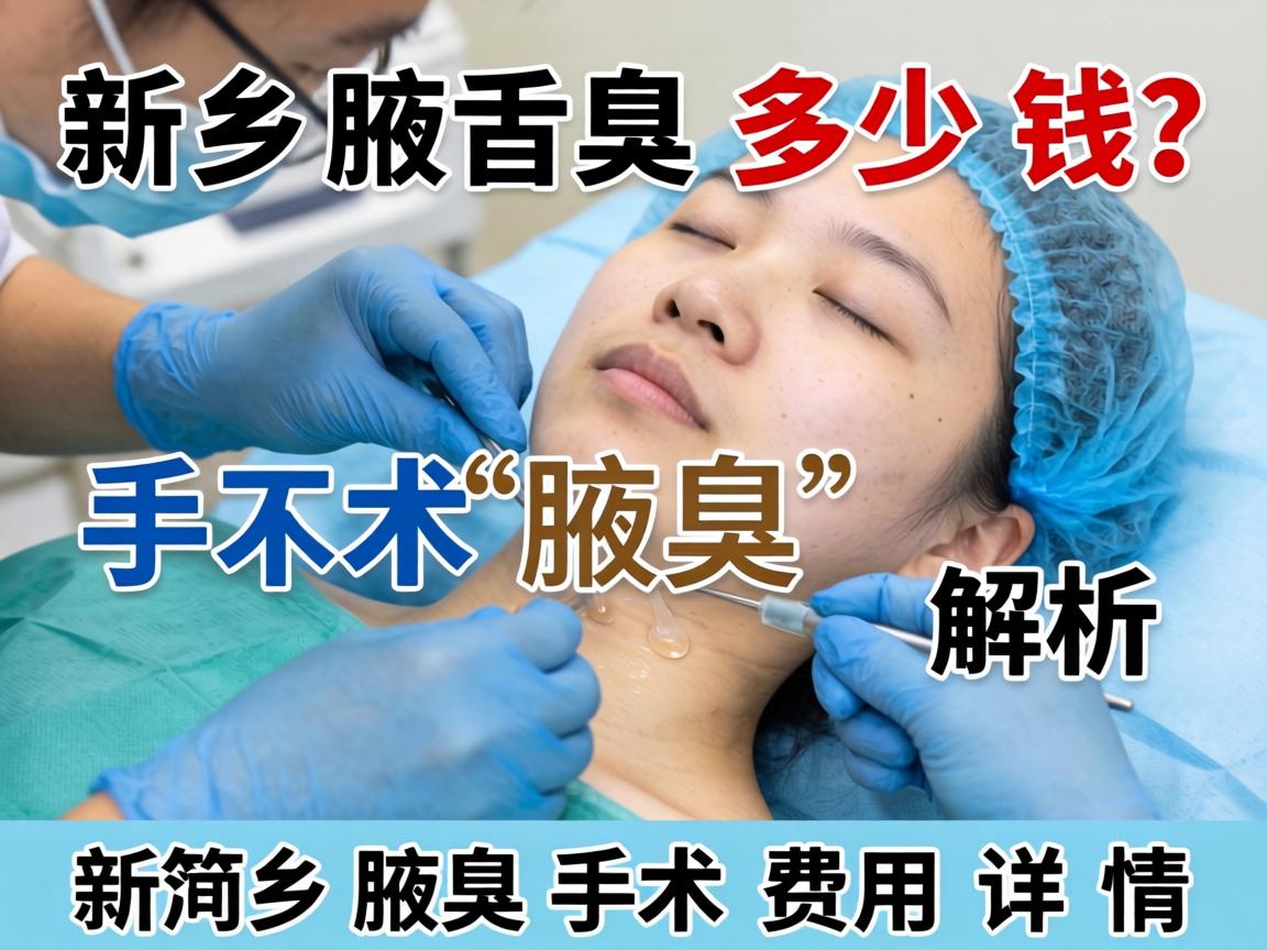 新乡腋臭手术多少钱？解析新乡腋臭手术费用详情