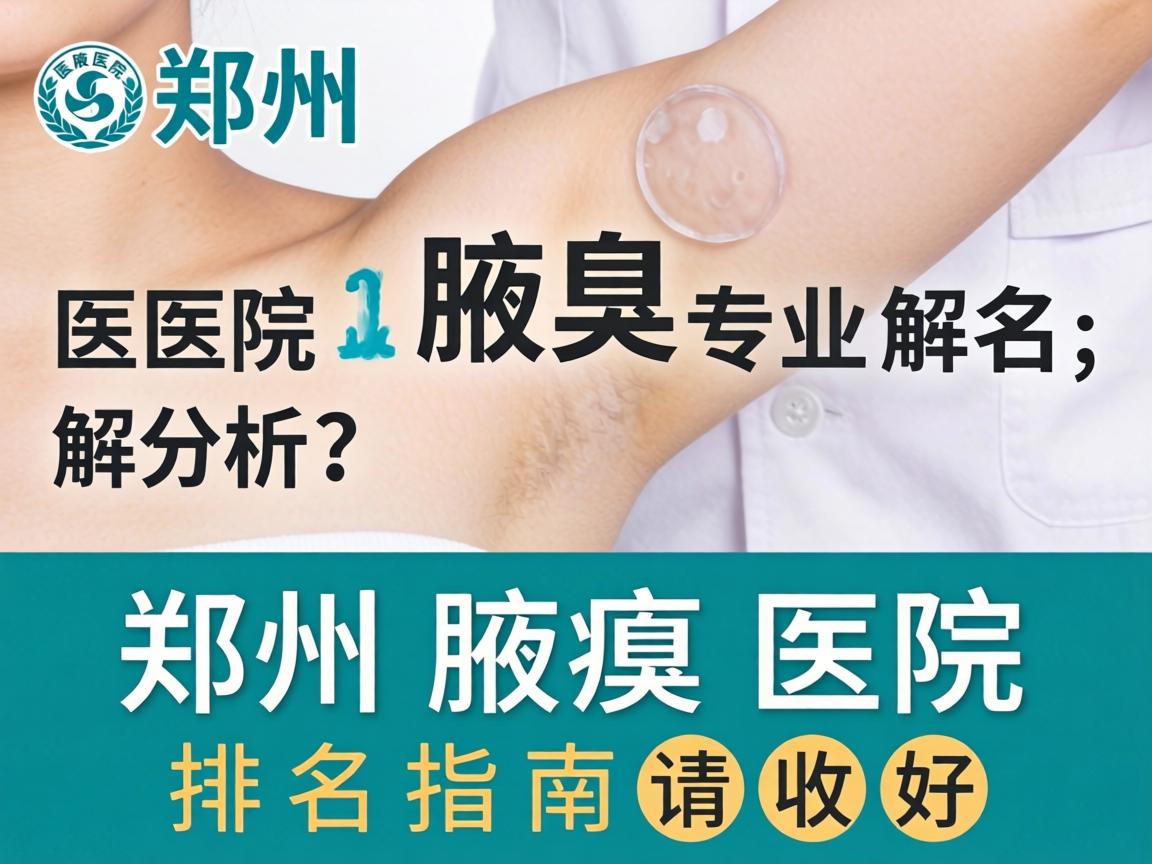 郑州腋臭医院专业解析,这份郑州腋臭医院排名指南请收好 郑州腋臭医院专业解析,这份郑州腋臭医院排名指南请收好