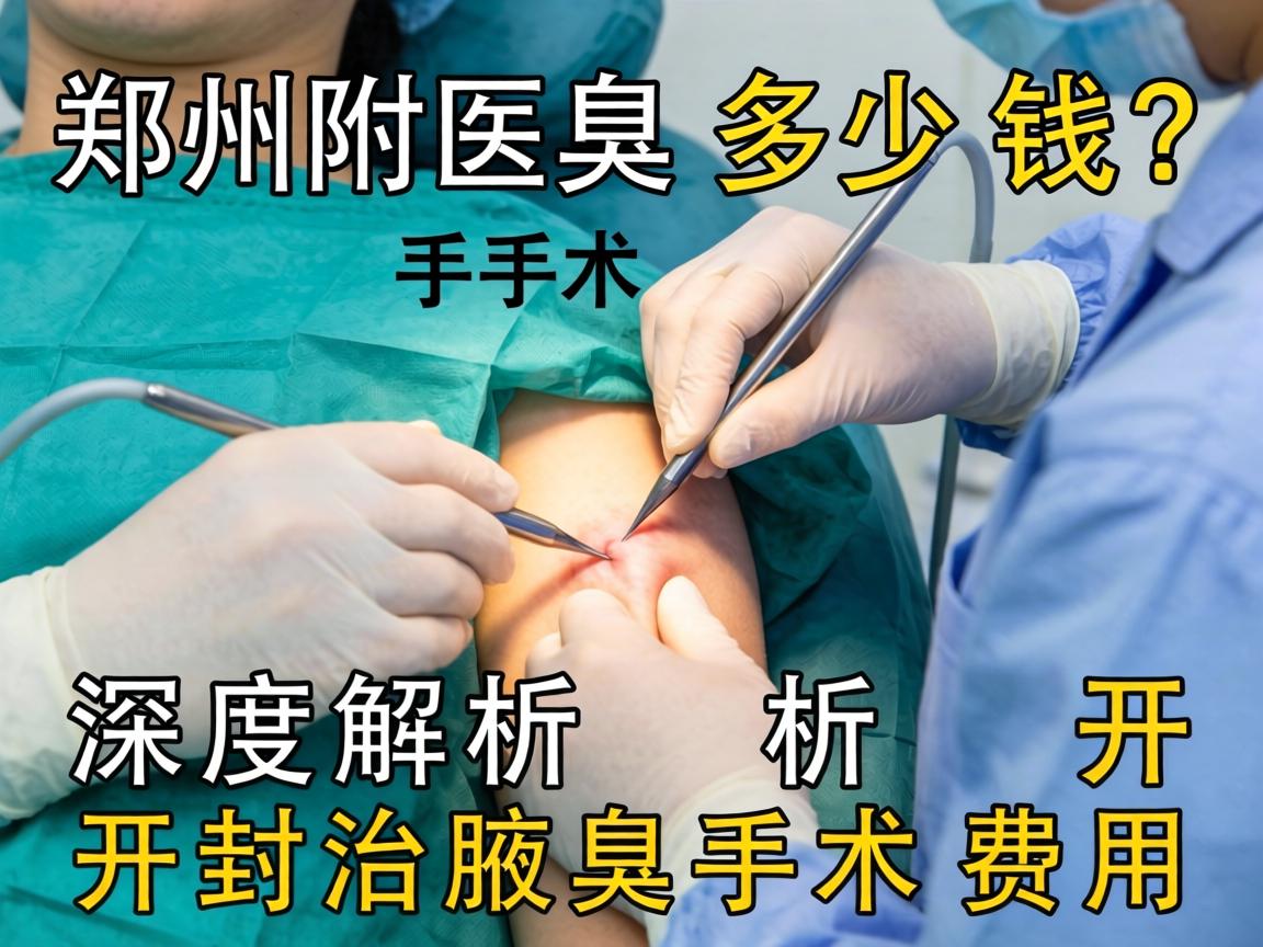 郑州附医腋臭手术多少钱？深度解析开封治腋臭手术费用