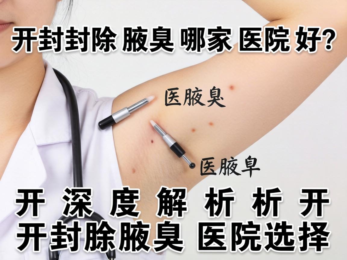 开封除腋臭哪家医院好？深度解析开封除腋臭医院选择