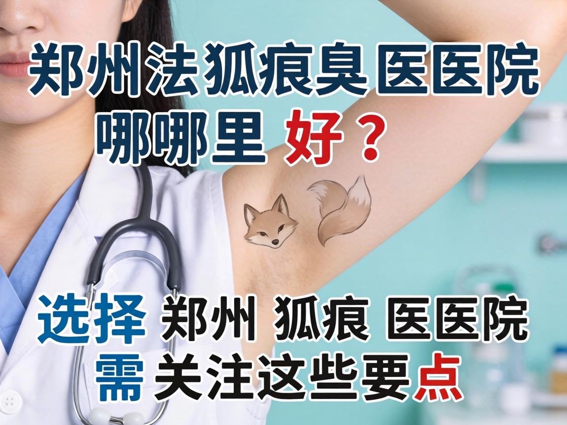 郑州狐臭医院哪里好?选择郑州狐臭医院需关注这些要点 郑州狐臭医院哪里好?选择郑州狐臭医院需关注这些要点