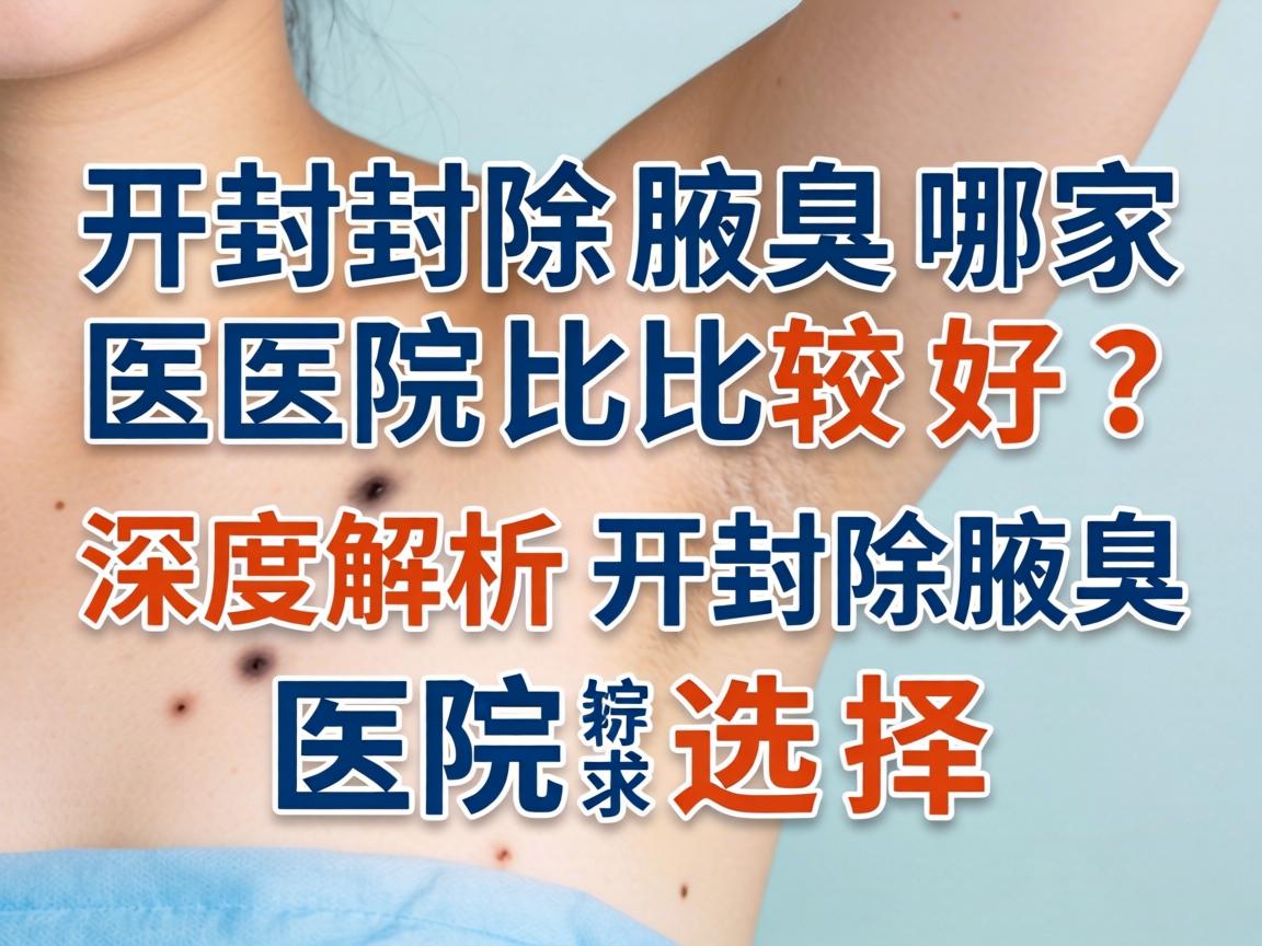 开封除腋臭哪家医院比较好?深度解析开封除腋臭医院选择 开封除腋臭哪家医院比较好?深度解析开封除腋臭医院选择