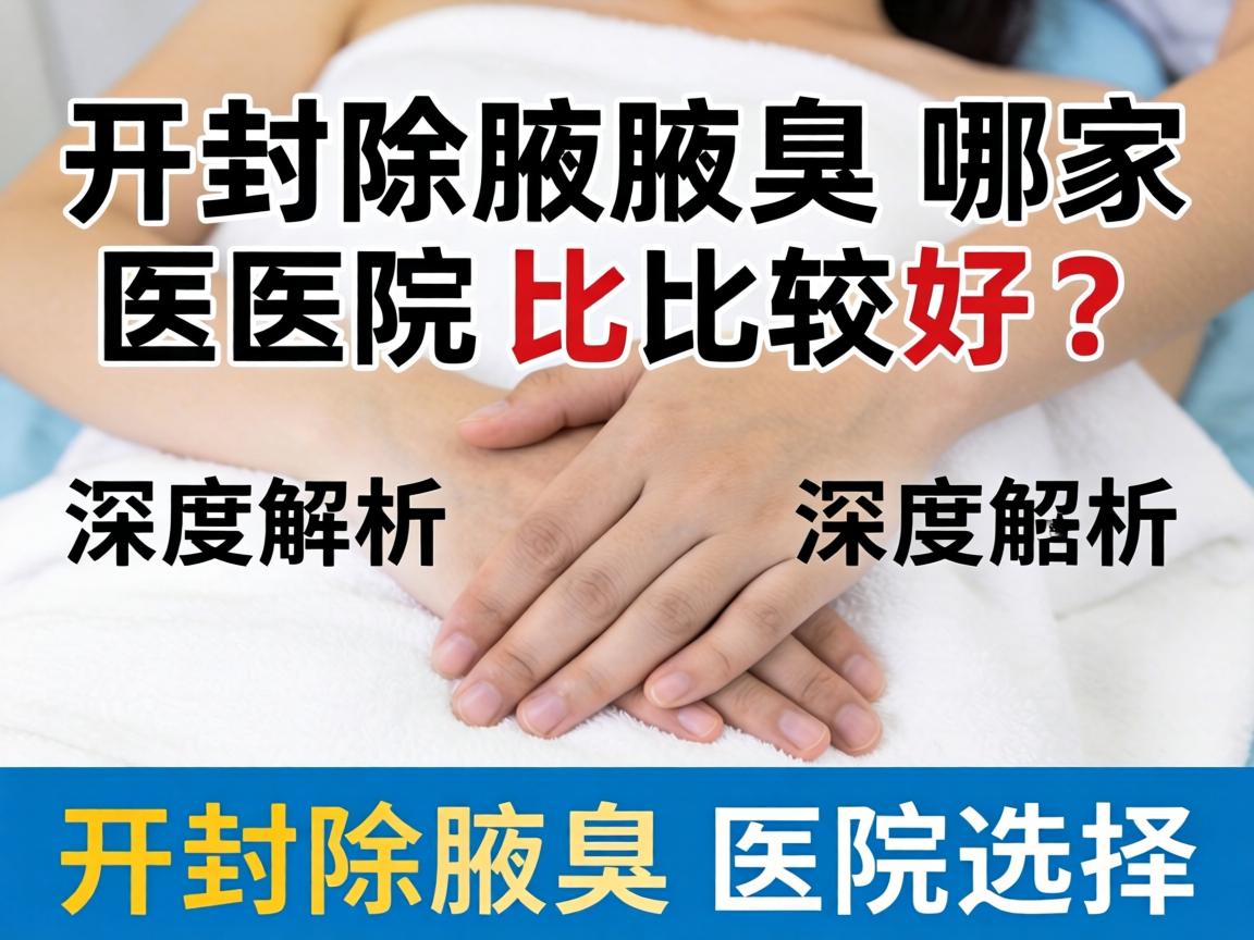 开封除腋臭哪家医院比较好?深度解析开封除腋臭医院选择 开封除腋臭哪家医院比较好?深度解析开封除腋臭医院选择