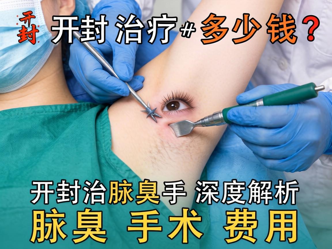 开封治疗腋臭手术多少钱？深度解析腋臭手术费用
