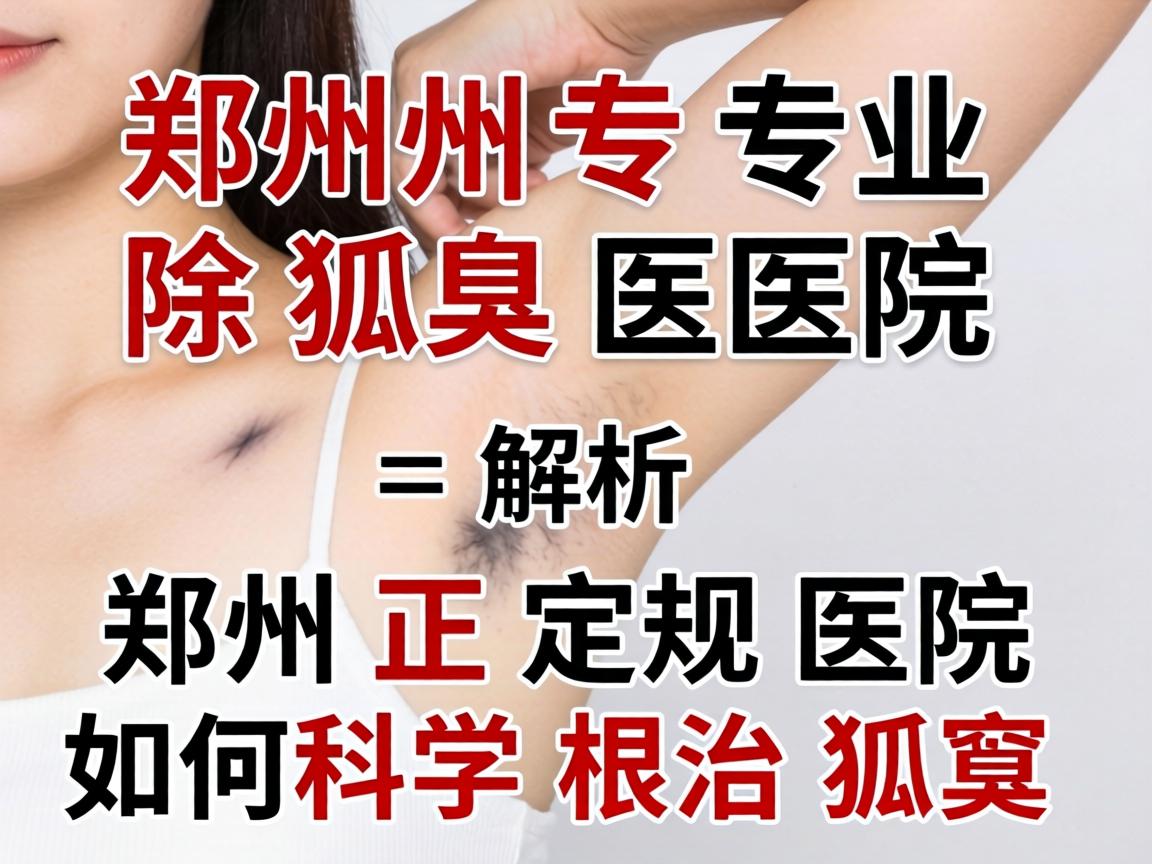 郑州专业除狐臭医院解析，郑州正规医院如何科学根治狐臭