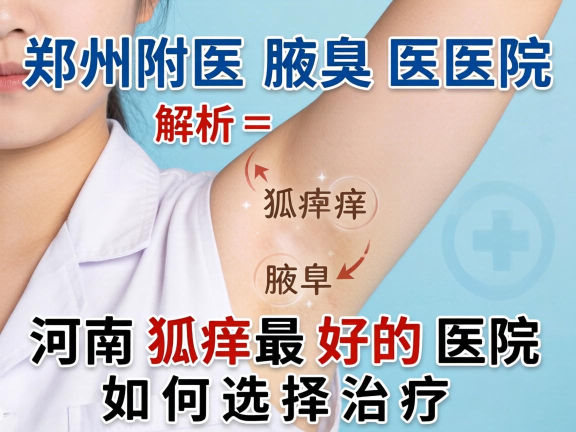 郑州附医腋臭医院解析，河南狐臭最好的医院如何选择治疗
