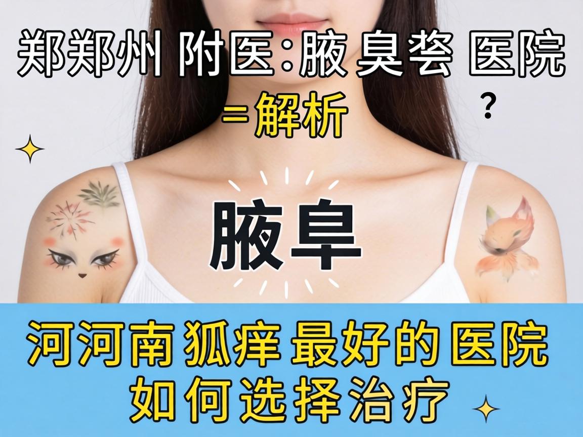 郑州附医腋臭医院解析，河南狐臭最好的医院如何选择治疗