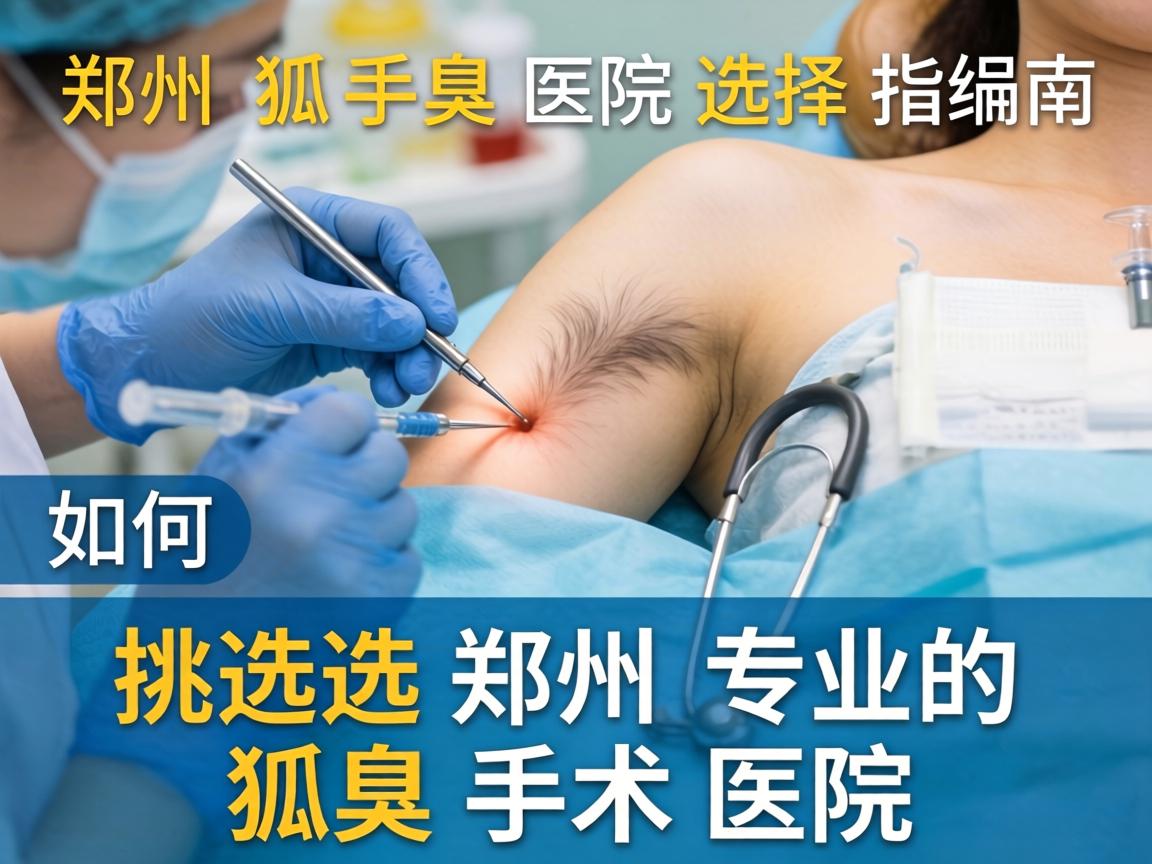 郑州狐臭手术医院选择指南，如何挑选郑州专业的狐臭手术医院