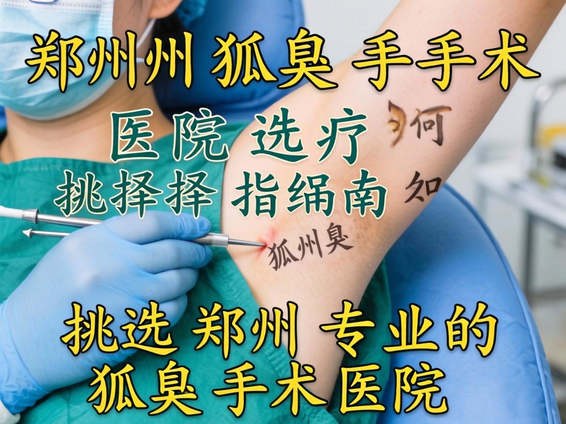 郑州狐臭手术医院选择指南，如何挑选郑州专业的狐臭手术医院
