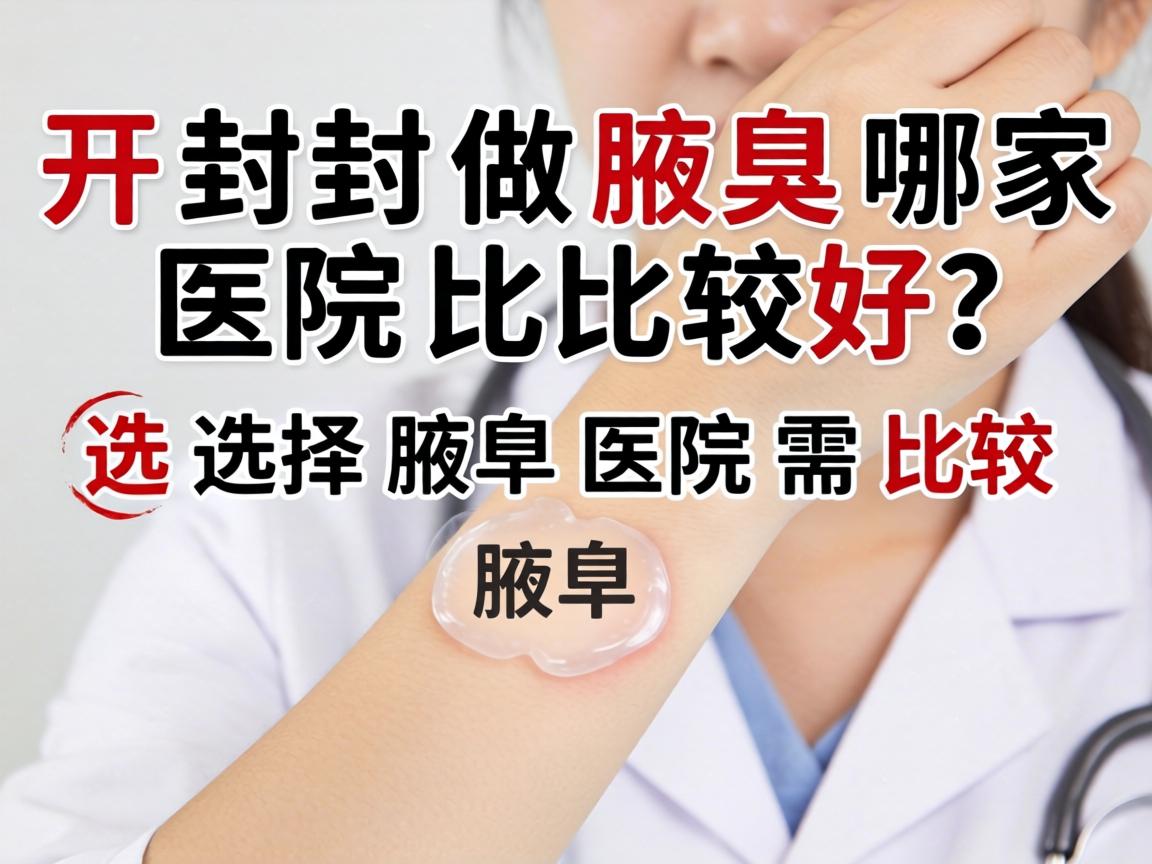开封做腋臭哪家医院比较好?选择腋臭医院需比较 开封做腋臭哪家医院比较好?选择腋臭医院需比较