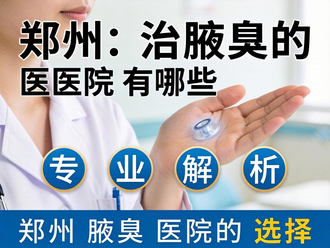 郑州治腋臭的医院有哪些？专业解析郑州腋臭医院的选择